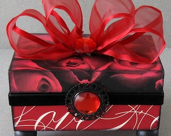 Valentines Day Love Decorative Keepsake Trinket Jewelry Box