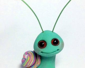 Opal Lollipop Sparkle Snail Trollfling Troll by Amber Matthies