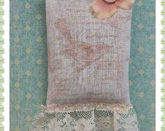 sachet, lavender, muslin sachet, gift #S-5
