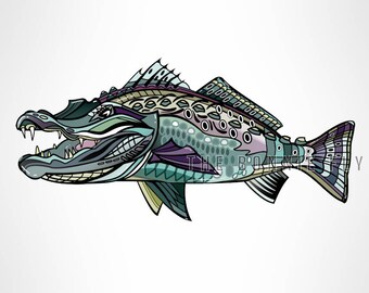 Speckled trout decal | Etsy