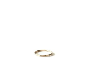 Single Gold Stacking Ring - 14K Gold Filled Ring, Stacking Ring, Layering Jewelry, Thin Gold Band, Gold Ring, Thin Gold Filled Band