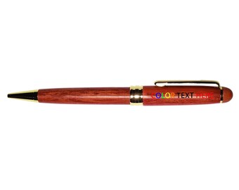 Personalized Rosewood Classic Twist Ballpoint Pen - Free Personalization