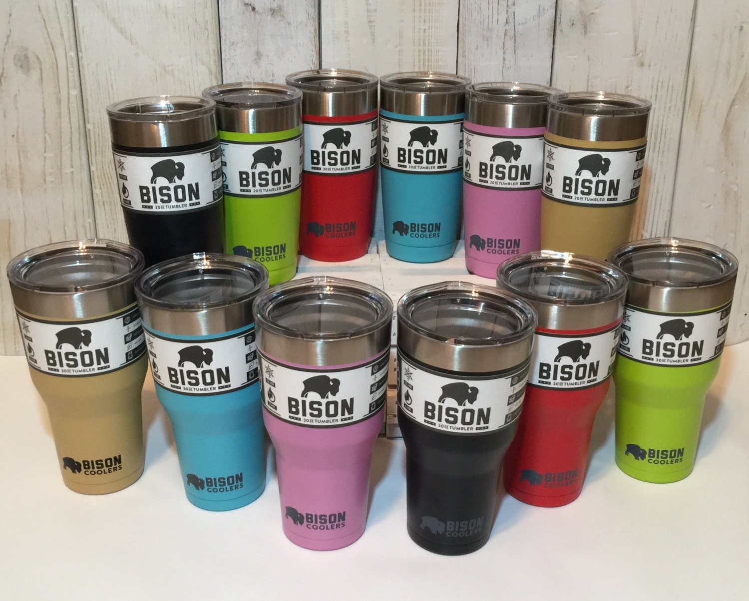 Bison Insulated Tumbler / Bison Coolers / 20oz Tumbler / 30oz