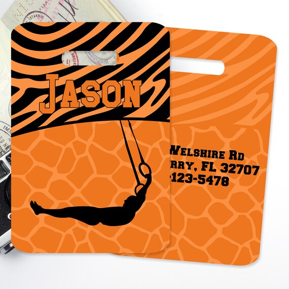 Gymnastics Bag or Luggage Tag Personalized Gymnastics Bag