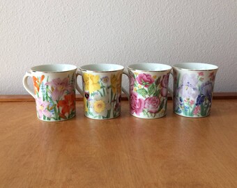 Designed by Suzanne Clee - Flower Blossom Mug Collection - Lenox 1995
