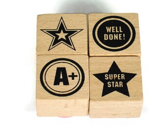Mini Rubber Stamp Set - Teacher Set 2