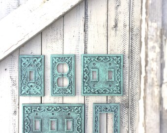 Light Switch Plates, Light Switchplates, Switch, Lightswitch Cover, Light Switch Cover Plates, Shabby Chic, Light Switch Wall Plate Cover