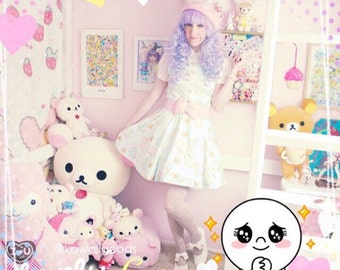 Dino Cookies Dress, Dino Dress, Kawaii Dress
