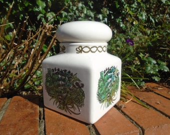 Taunton Vale storage jar, vintage jar, vintage canister, vintage kitchen, 70's kitchen, 70's storage