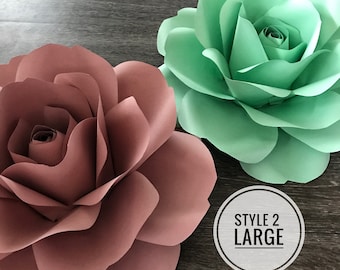 SVG STYLE 2 Large Rose Template