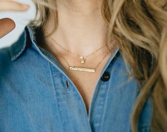 Tiny peridot necklace - minimalist necklace - birthstone necklace - tiny birthstone necklace - birthstone jewelry - august birthstone