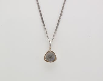 Silver Labradorite Pendant and Chain