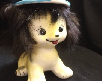 California Creations by Bradley tiger kitty - fur hair - made in Japan