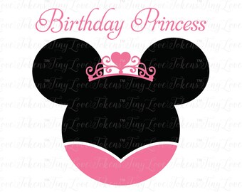 Download Disney Birthday Girl Design for Silhouette and other craft