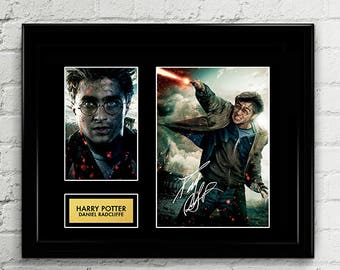 Daniel Radcliffe - Harry Potter Signed Poster Art Print Artwork Reprint - Hogswarts Harry Potter Cursed Child by JK Rowling