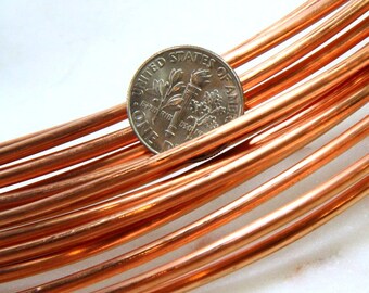 Copper Wire, 10 Gauge, Dead Soft, Solid Copper Wire, Jewelry Quality Copper Wire, Jewelry Wire Wrapping, High, Sold in 5 Ft. Length, 022