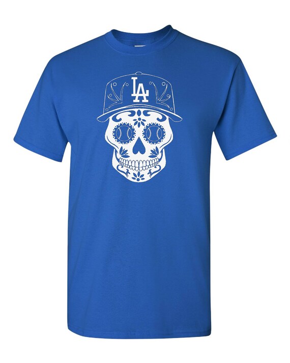 Los Angeles Dodgers Shirt Dia de los Muertos Skull Dodgers