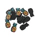 10 Pineapple Charms Acrylic Cabochon 12mm x 22mm - K018 NEW1