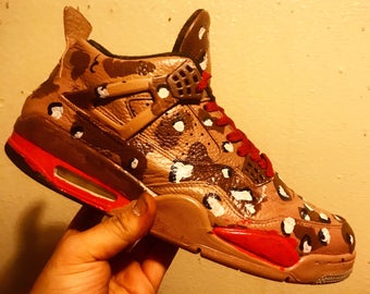 ON SALE - Custom Air Jordan 4 "Desert Camo" Size 12