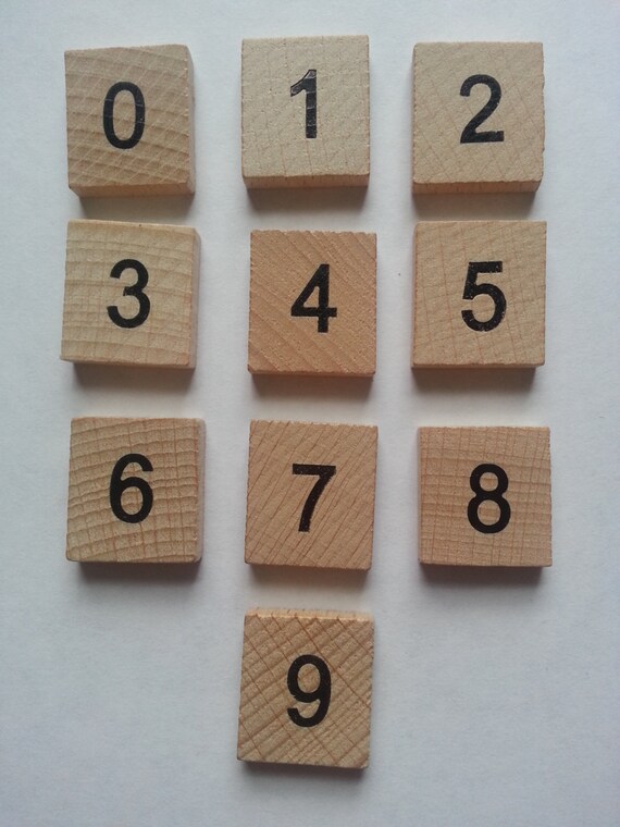 wooden scrabble tiles numbers 10 x 0 9 100 tiles set word