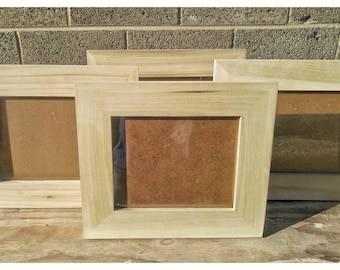 Poplar Frames, 8x10 Poplar Frames, 4 Poplar Frames, Bulk Wood Frames, Unfinished Wood Frames, Wood Crafts Supplies, DIY Wood Frames