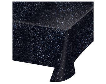 Space Tablecloth - Galaxy Tablecloth - Outer Space Birthday - Blast Off Party - Space Party Supplies - Rocket Birthday Table Decorations