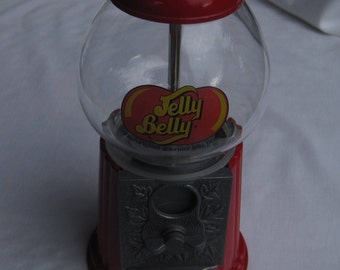 Red Bubble Gum Machine, Jelly Belly Candy Dispenser