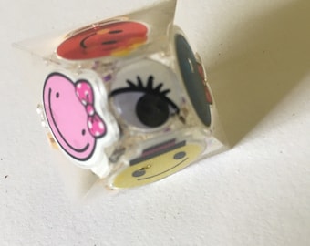 Many Faces Googly Eye Resin Orgonite Ring