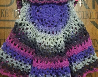 Girls Size 4T Jewel Toned Ruffled Sweater Vest