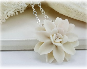 Dahlia Necklace - Dahlia Jewelry, More Colors Available