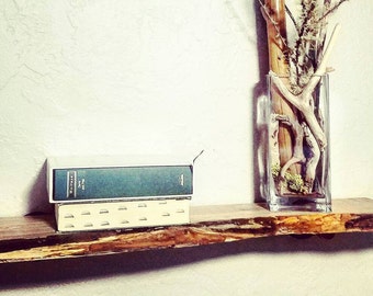 Natural Live Edge Shelf
