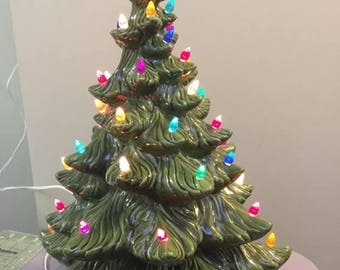 Beautiful Vintage 20 inch Musical Ceramic Tree