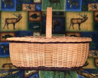 Wicker Oval Picnic Basket