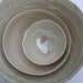 Set of Pearl Ceramic Bowls - SALE SECONDS - Gift for Parents - 30th Anniversary Gift - Pearl Wedding Gift - Pottery Anniversary