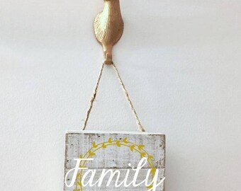 Family Vinyl Decal for Wood Sign, Wall Decal, Home Decor
