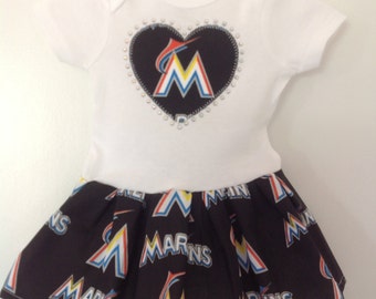 Miami Marlins Inspired Dress