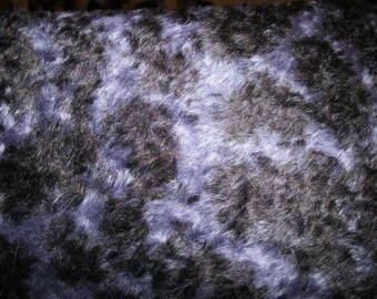 15mm Dense Purple & Black Helmold German mohair fabric Fat 1/4 metre very unusual
