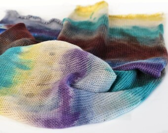 Sock Blank/ AGATE 463 yards on Posh Sock Yarn, merino hand painted