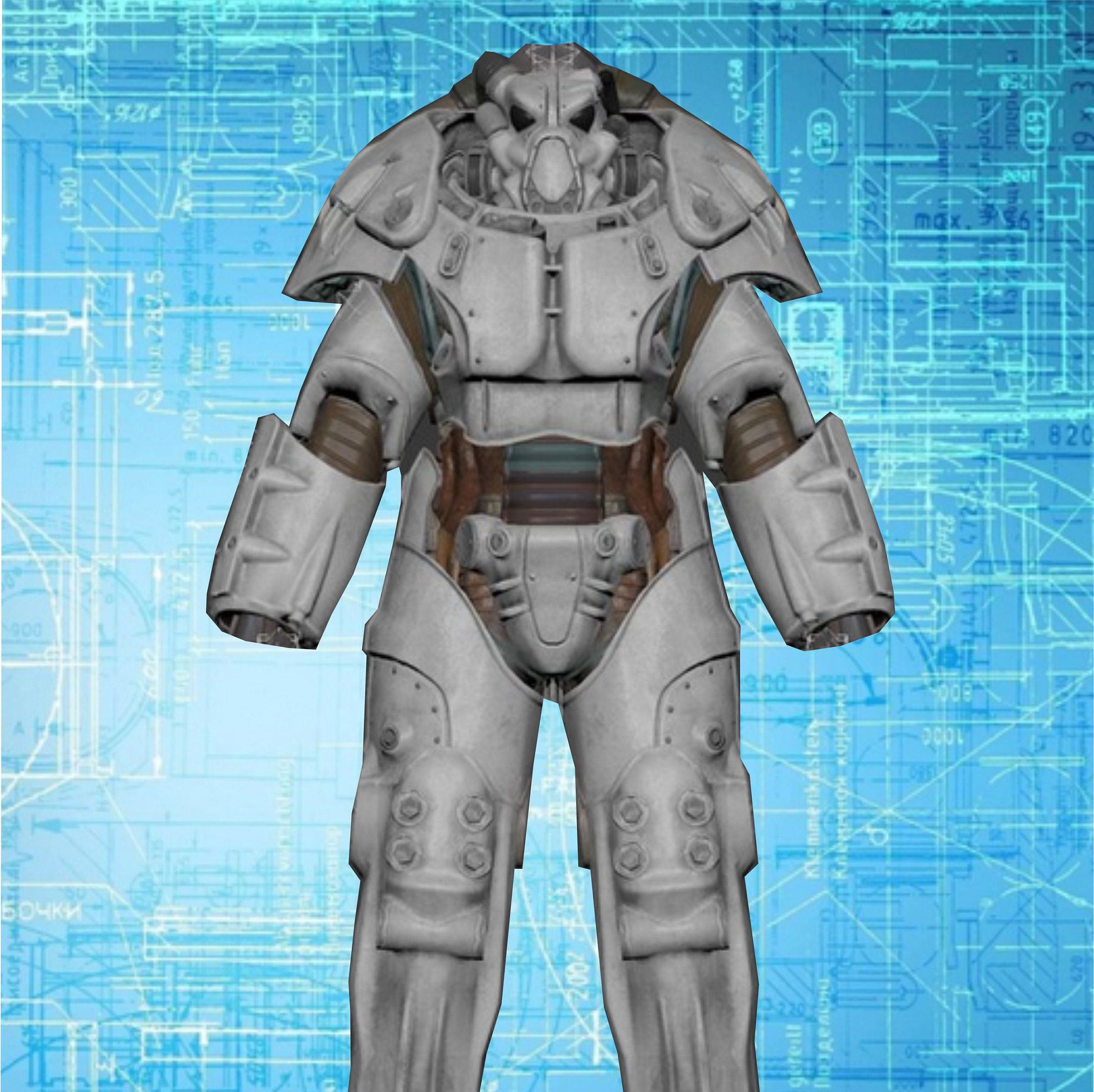 Fallout 4 X-01 power armor blueprints for EVA Foam build