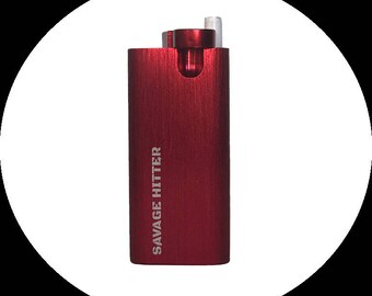 Savage Hitter - Aluminum Dugout - Cigarette and Tobacco Case - Complimentary Hitter