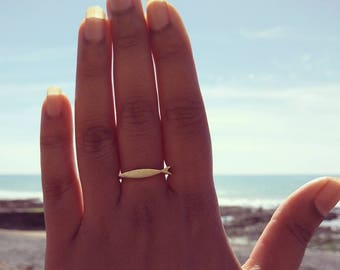 Fish Ring, Stacking Ring, Pisces Ring, Swimming, Swimmer