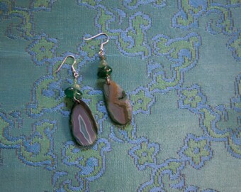 Green Agate Earrings
