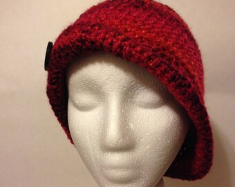 Cloche style Crocheted Downton Abbey inspired hat