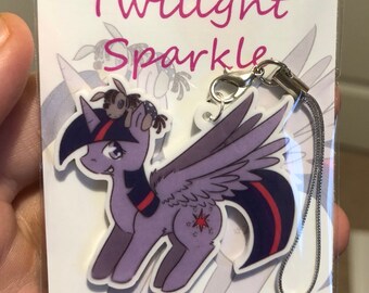 My Little Pony Twilight Sparkle White Acrylic Charm