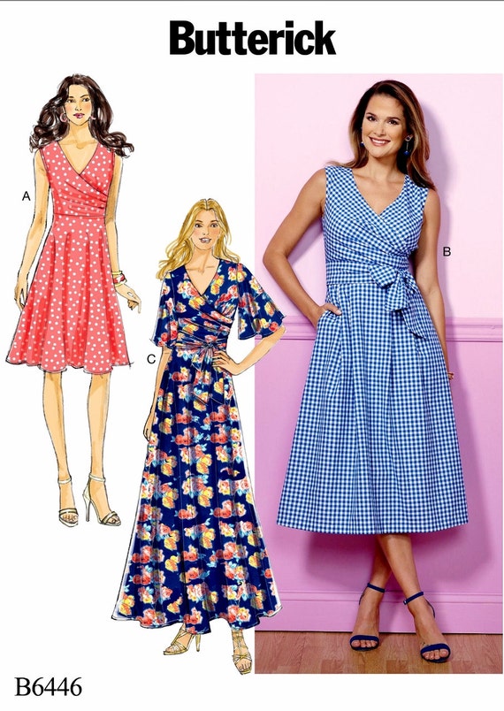 Sewing Pattern Dress Pattern, Casual Dress Pattern, Long Dress Pattern ...