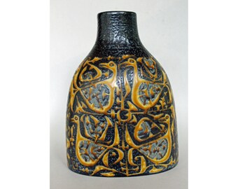 Faience BACA Vase, Nils Thorsson, Royal Copenhagen, Denmark. 1970's, Scandinavian Art Pottery. 714/3223