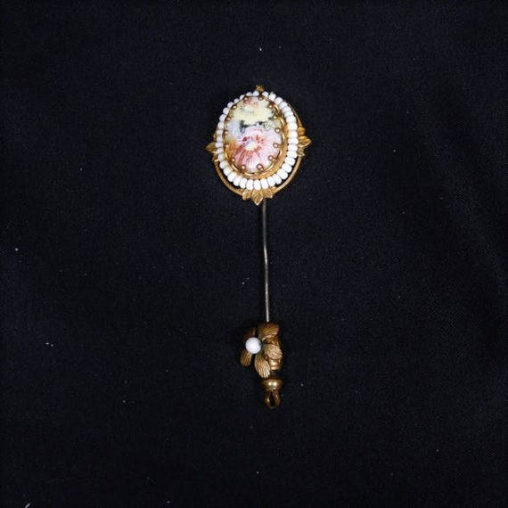Miriam Haskell Stick Pin / Haskell Stickpin / 1940s Fashion Designer / Couture / Wedding