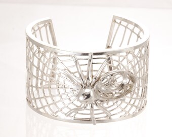 Silver cuff , sterling bangle bracelet