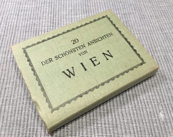 Cards views memories of Vienna - accordion folded pouch - 1960s - Vienna