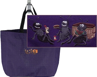 Picnic Ants Monogram Bag Watermelon Sandwich Apple Custom Embroidered Cute Essential Tote
